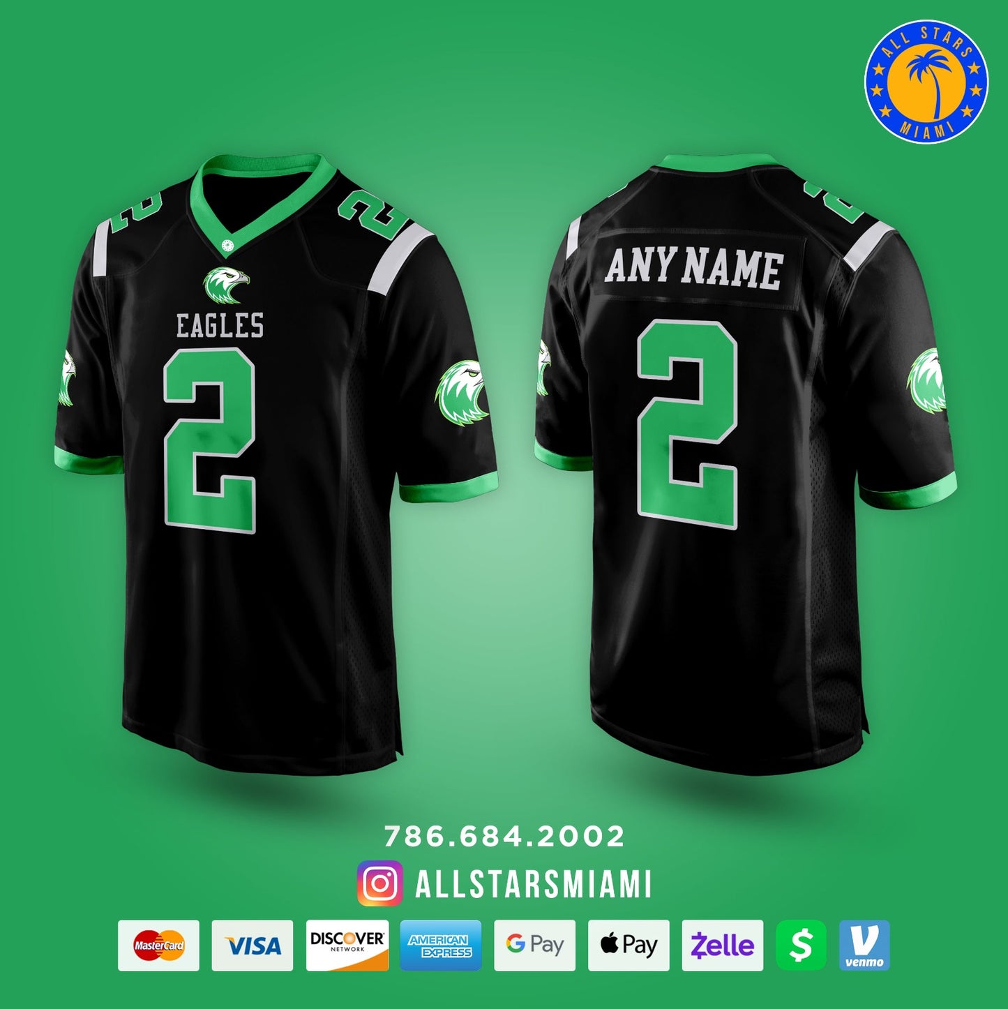 ATLANTIC EAGLES FOOTBALL JERSEYS