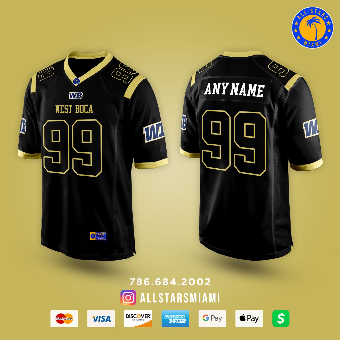 WEST BOCA FOOTBALL JERSEY
