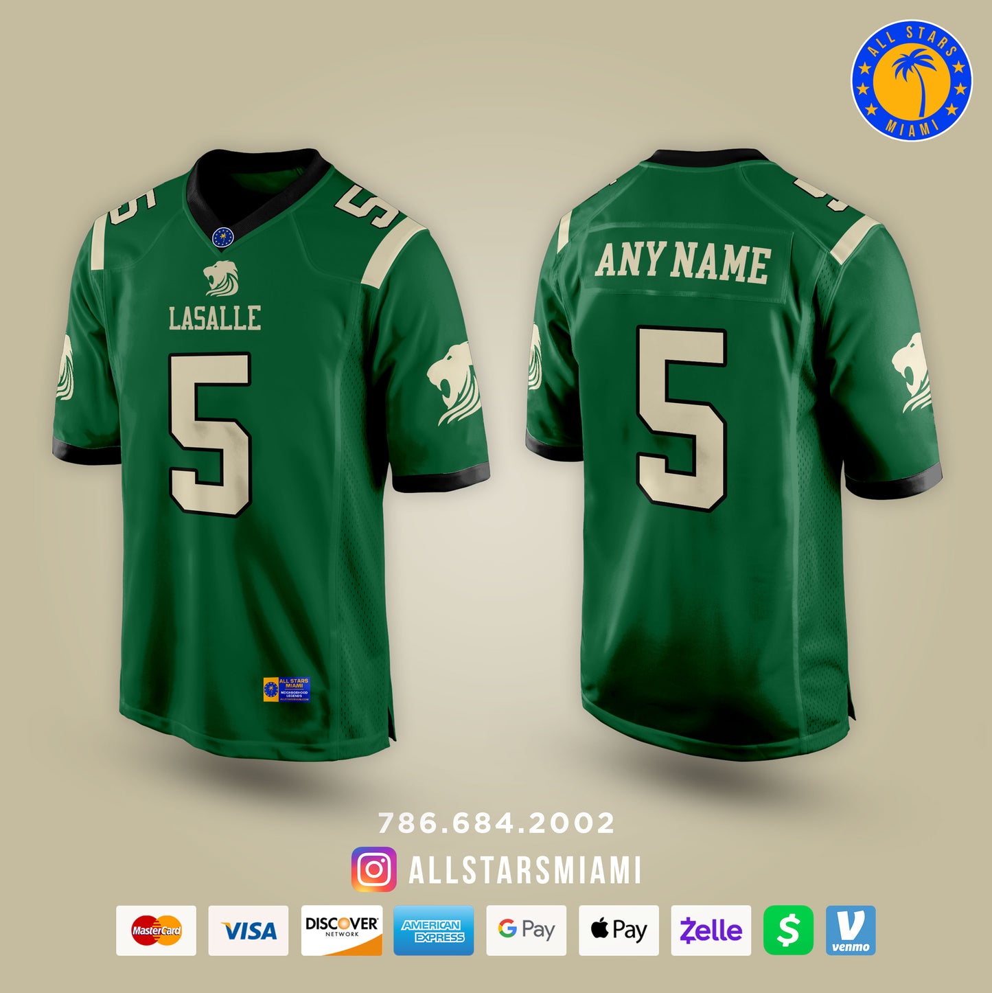 IMMACULATA-LA SALLE ROYAL LIONS FOOTBALL JERSEYS