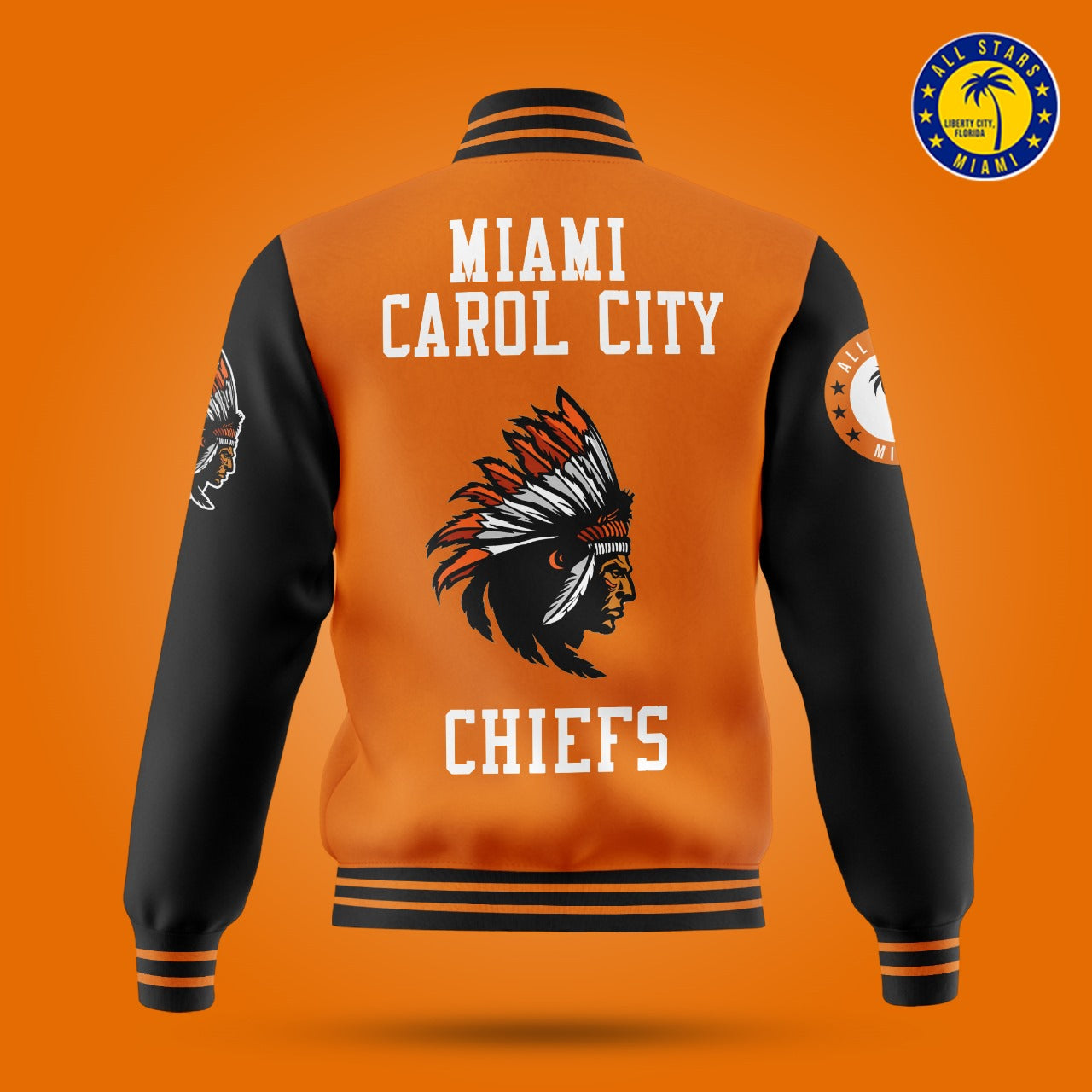 CAROL CITY CHIEFS VARSITY LETTERMAN JACKET