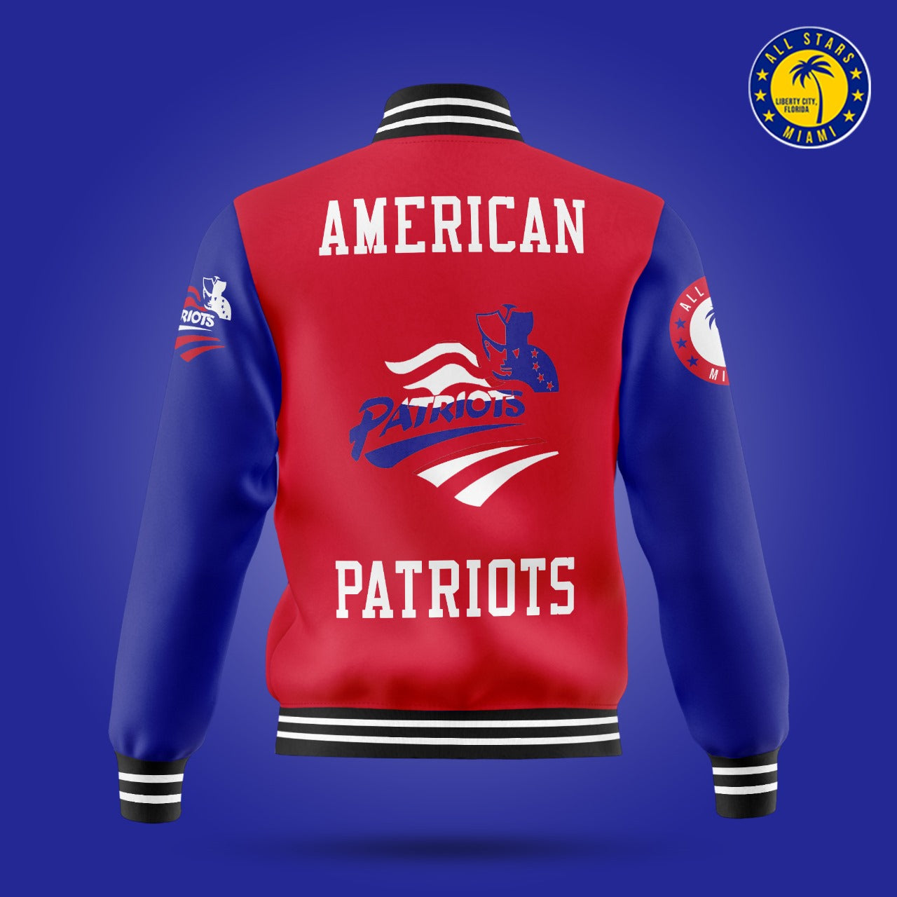 AMERICAN PATRIOTS VARSITY LETTERMAN JACKET