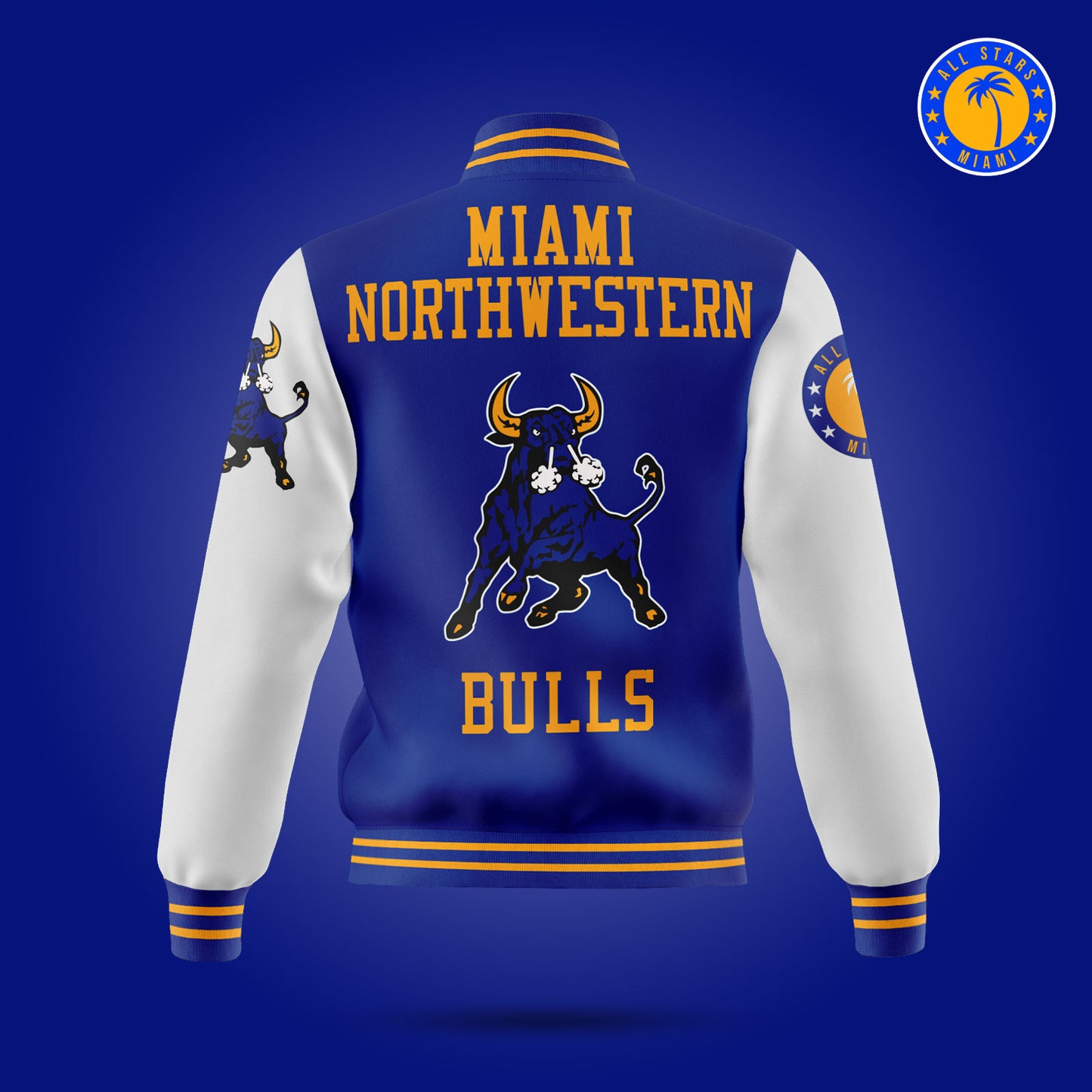 MIAMI NORTHWESTERN BULLS VARSITY LETTERMAN JACKET