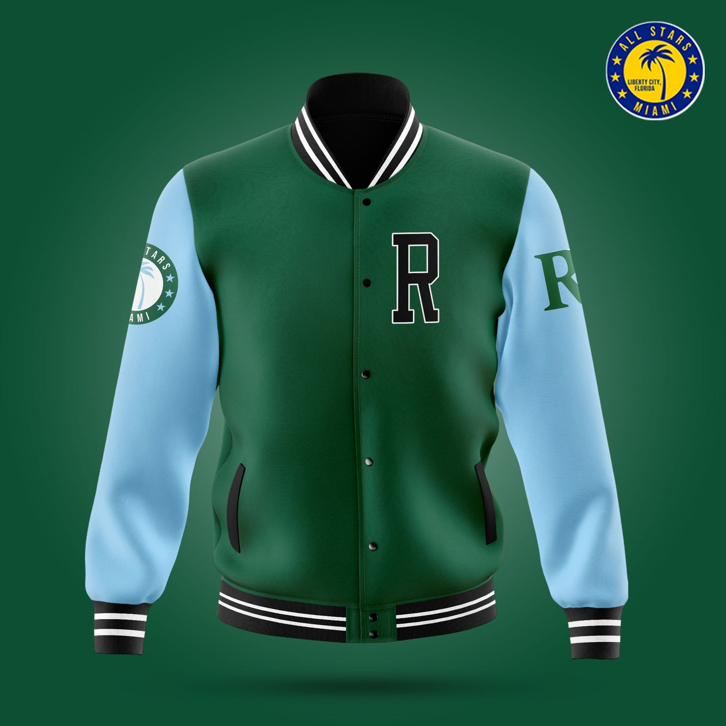 RANSOM EVERGLADES VARSITY LETTERMAN JACKET