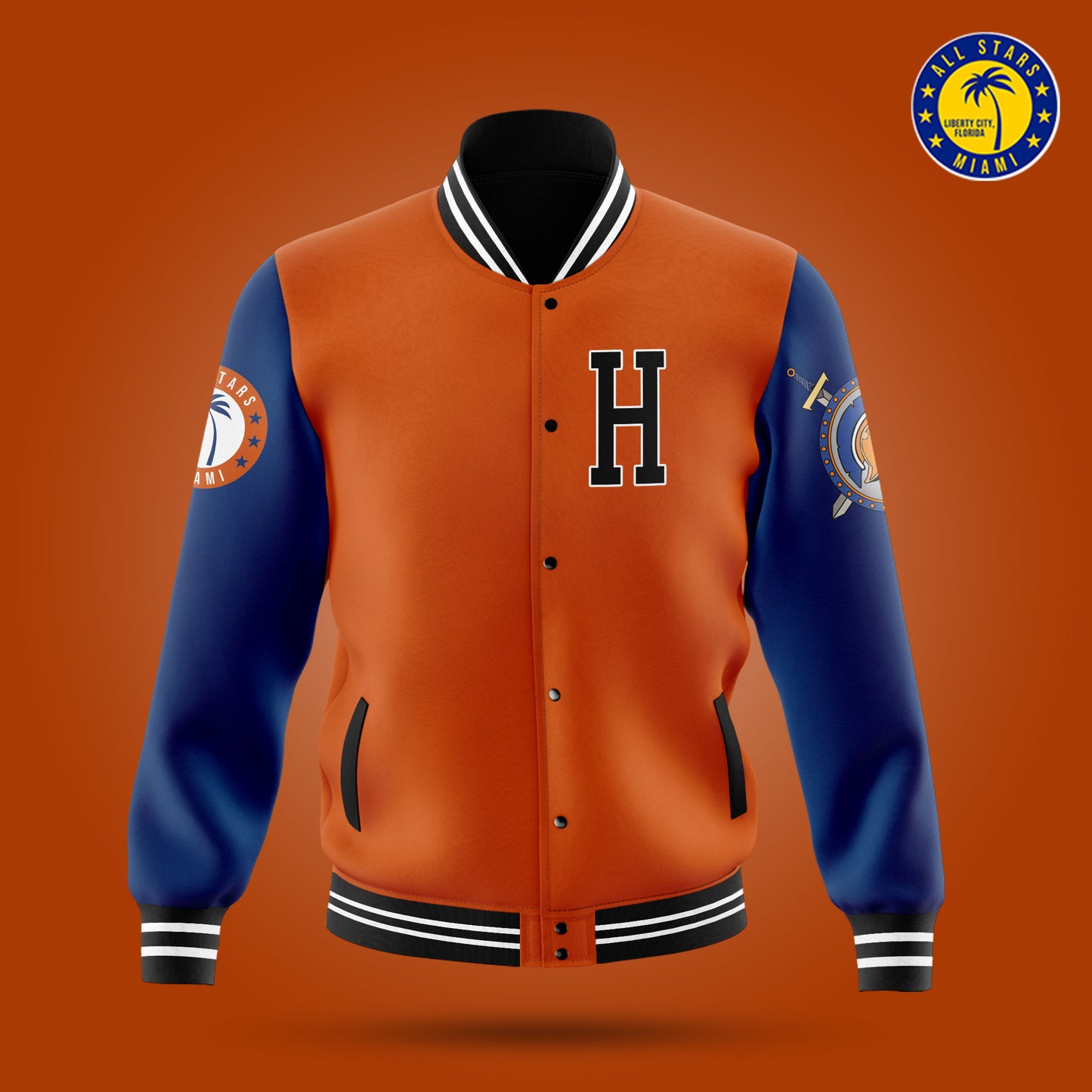 HML TROJANS VARSITY LETTERMAN JACKET