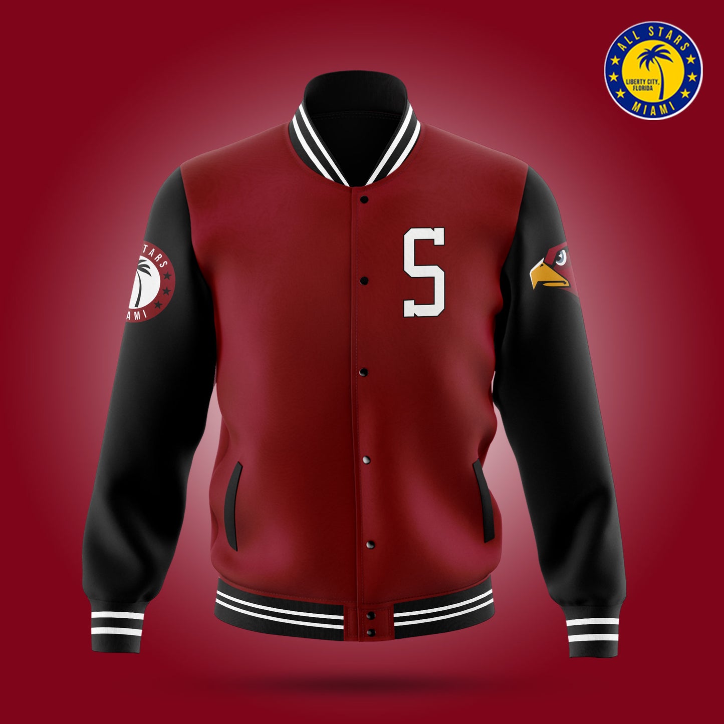 Miami Springs Golden Hawks VARSITY LETTERMAN JACKET
