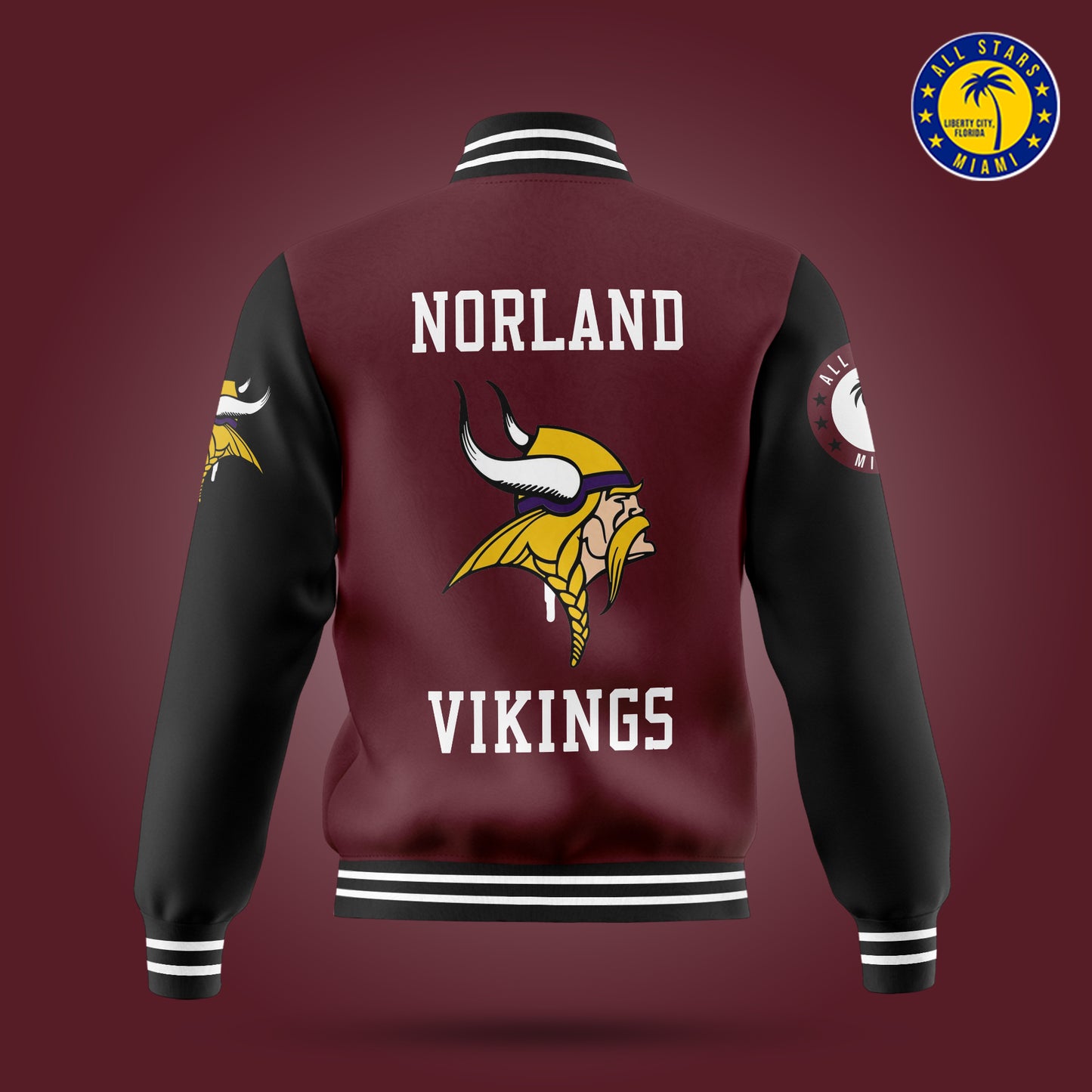 NORLAND VIKINGS VARSITY LETTERMAN JACKET