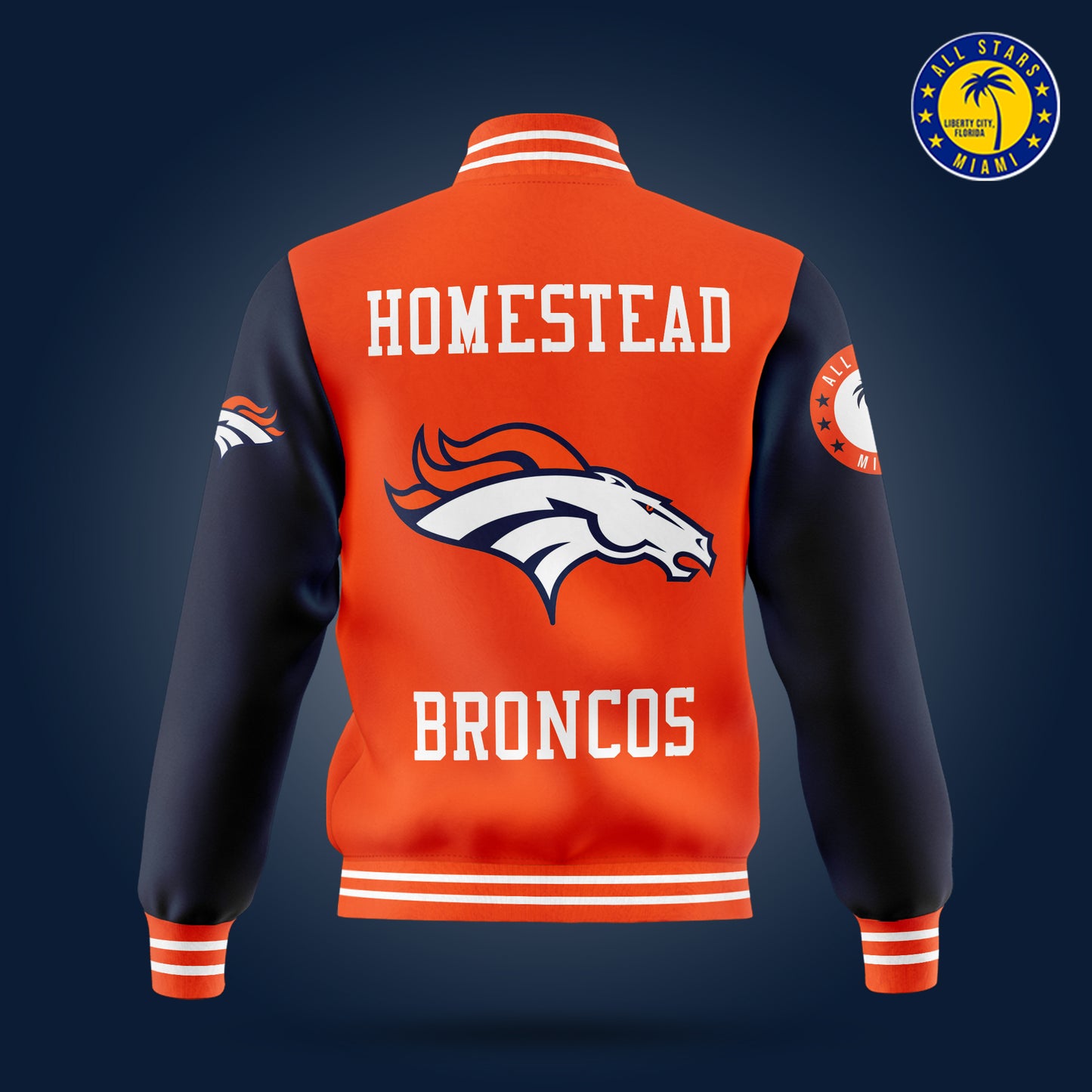 HOMESTEAD BRONCOS VARSITY LETTERMAN JACKET
