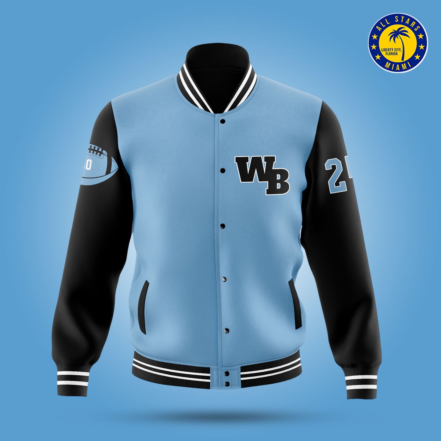 West Broward VARSITY LETTERMAN JACKET (BLUE)