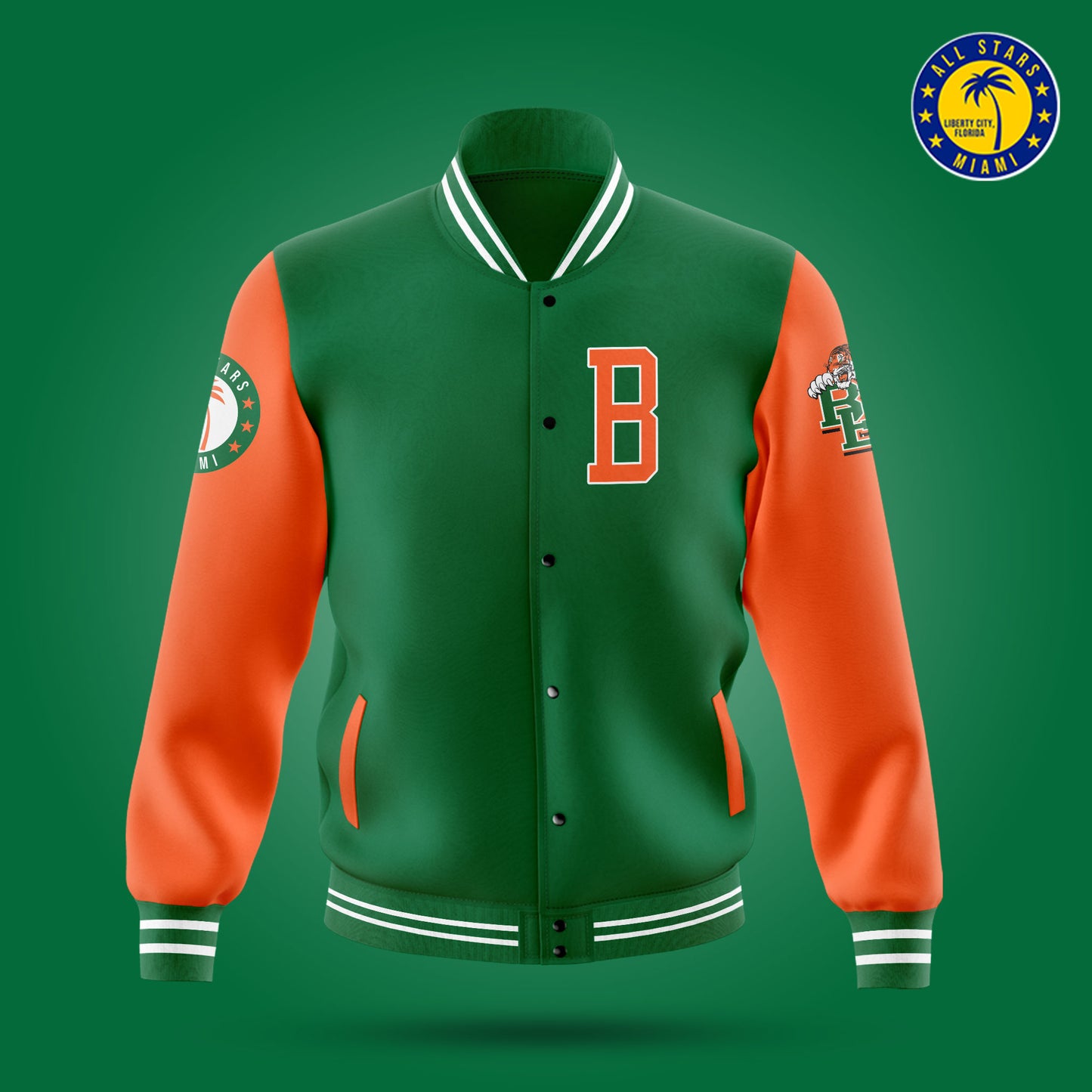 BLANCHE ELY VARSITY LETTERMAN JACKET