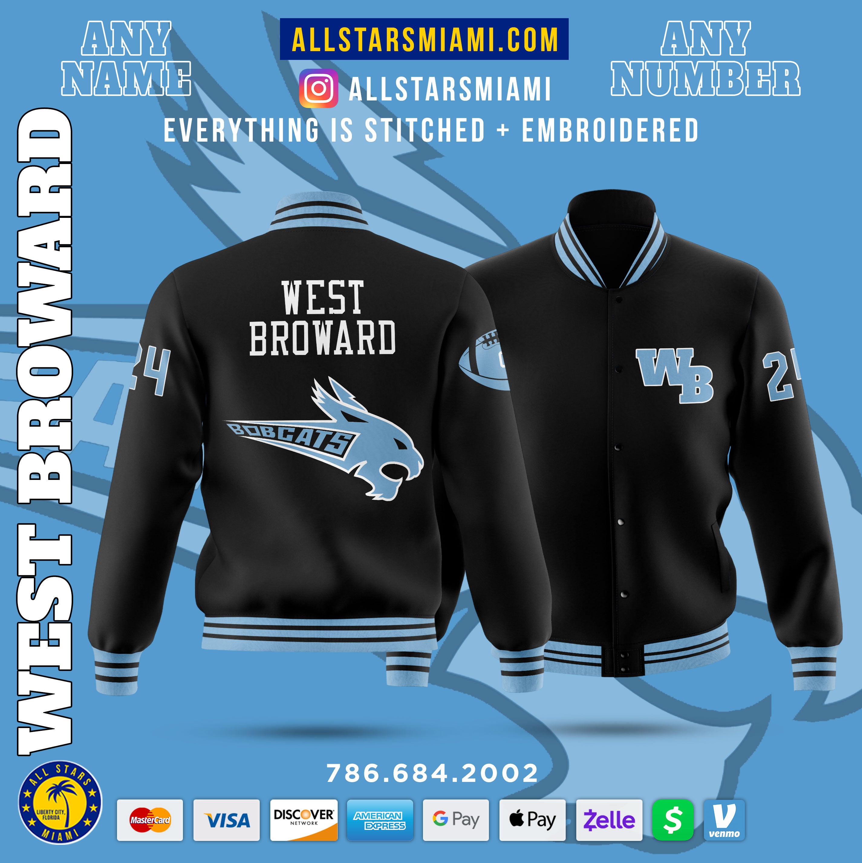 Westminster Christian VARSITY LETTERMAN JACKET – AllStarsMiami