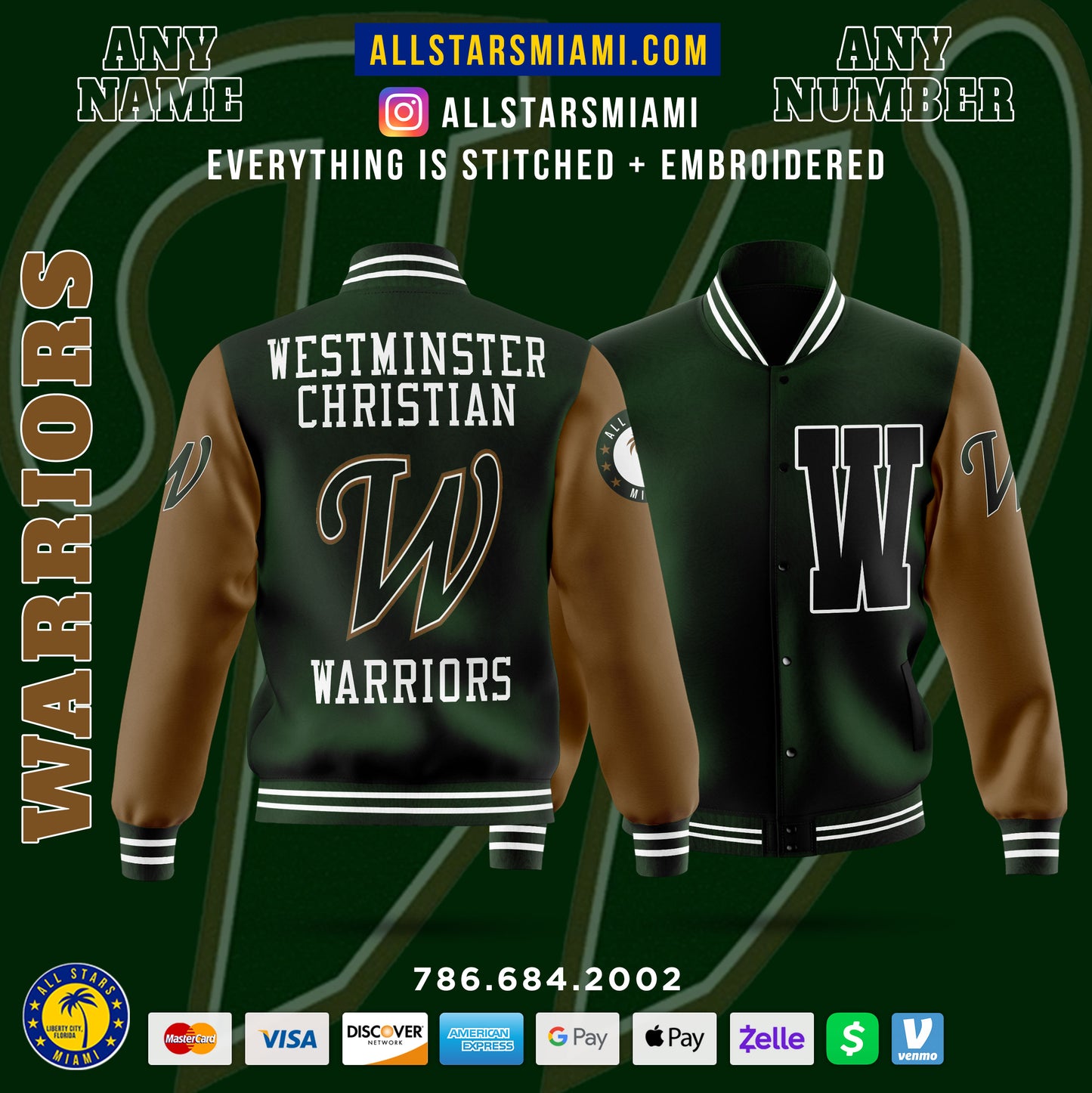 Westminster Christian VARSITY LETTERMAN JACKET