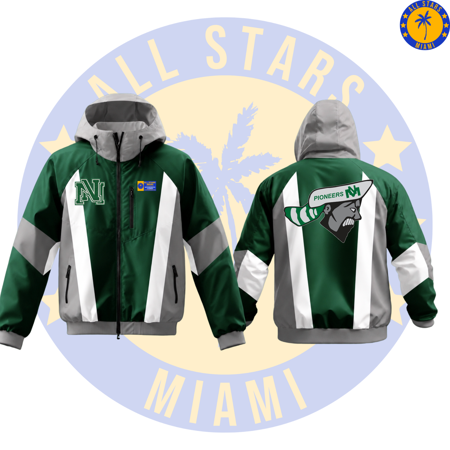 North Miami Pioneers Windbreaker Jackets