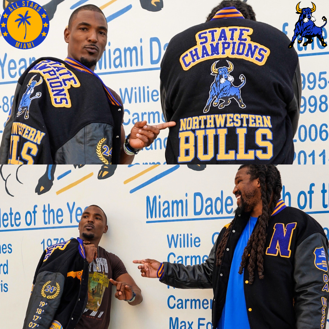 OFFICIAL MIAMI NORTHWESTERN BULLS 2024 STATE CHAMPIONSHIP JACKET