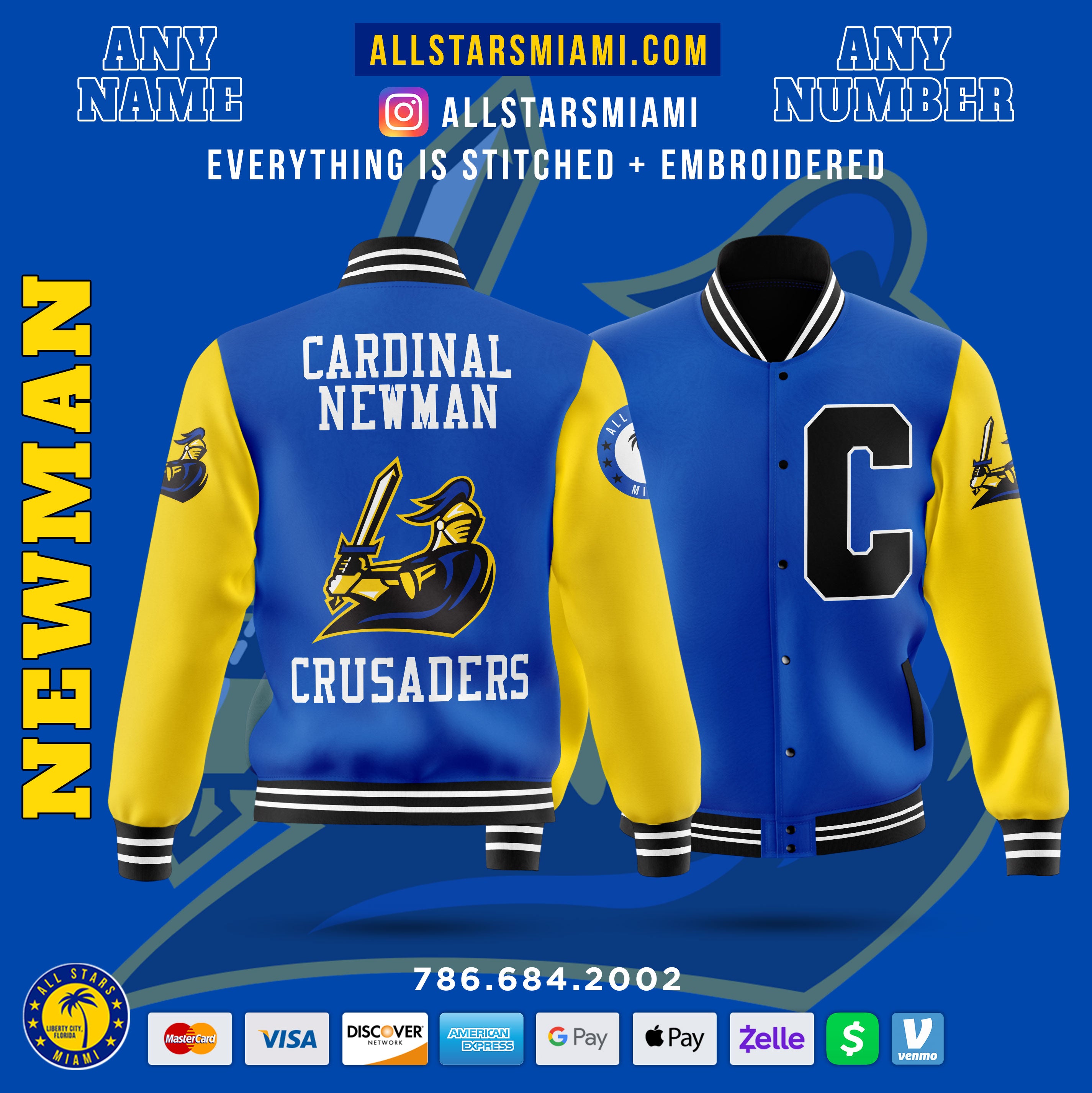 CARDINAL NEWMAN VARSITY LETTERMAN JACKET