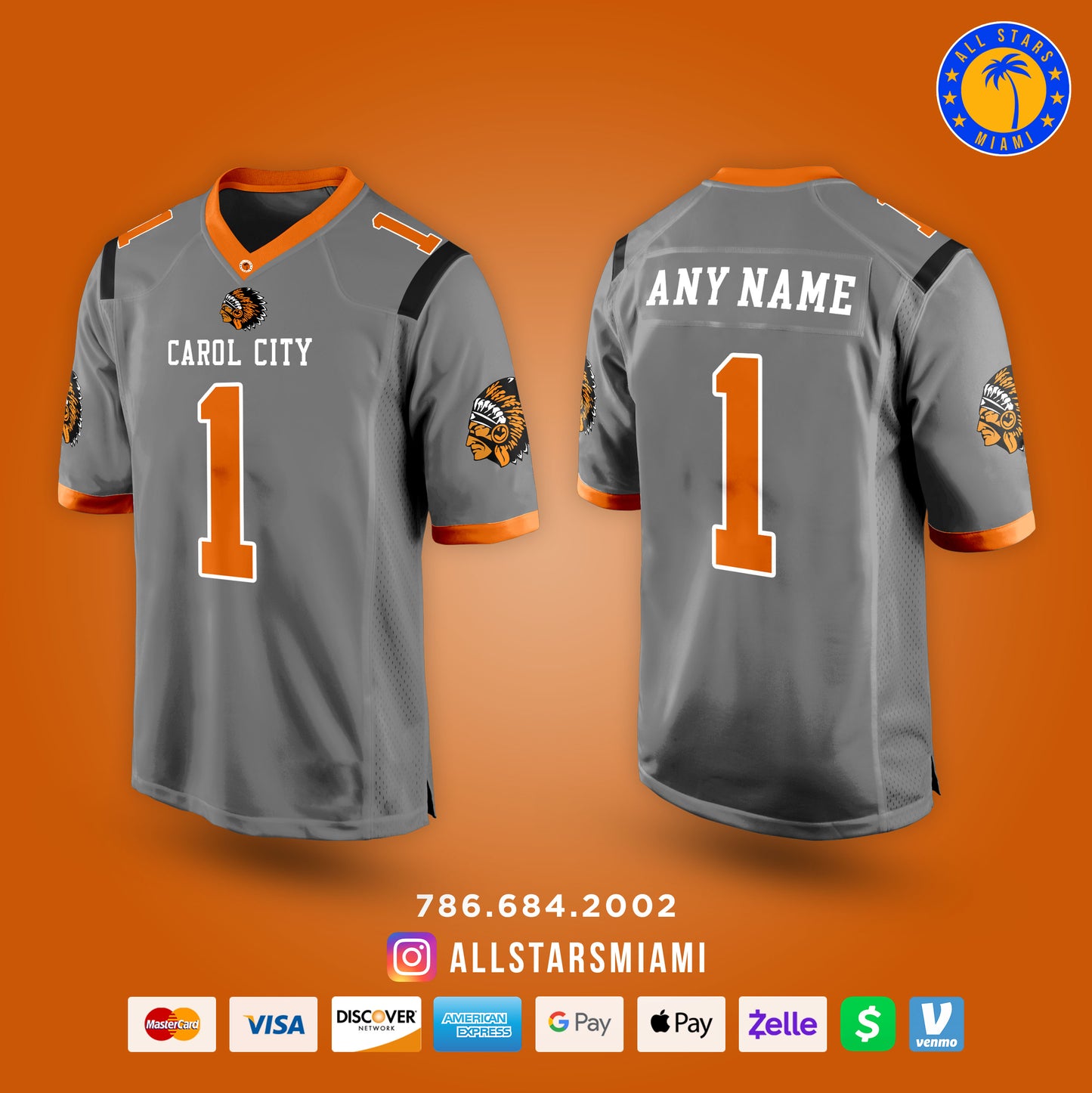 CAROL CITY CHIEFS FOOTBALL JERSEY