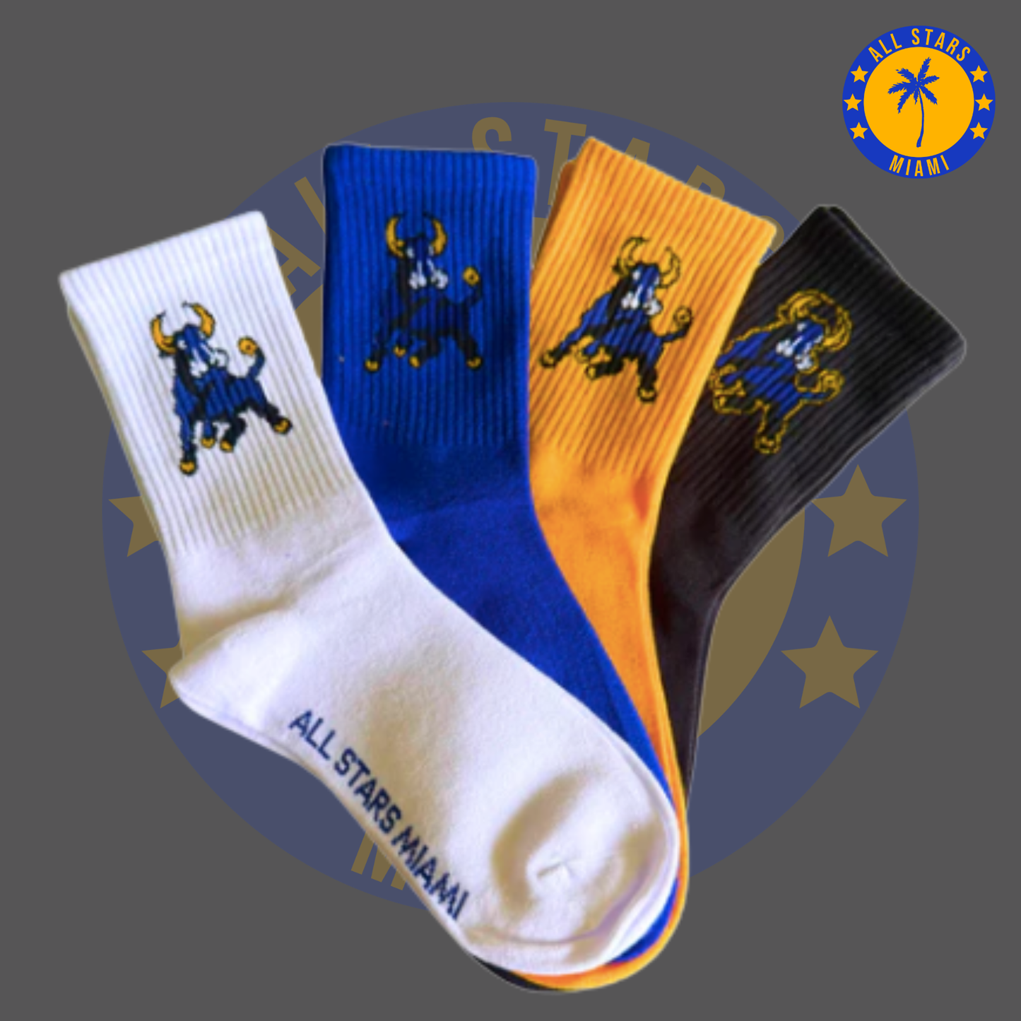 MNW Bulls Socks (4-Pack) - 2027 No Limit Seniors