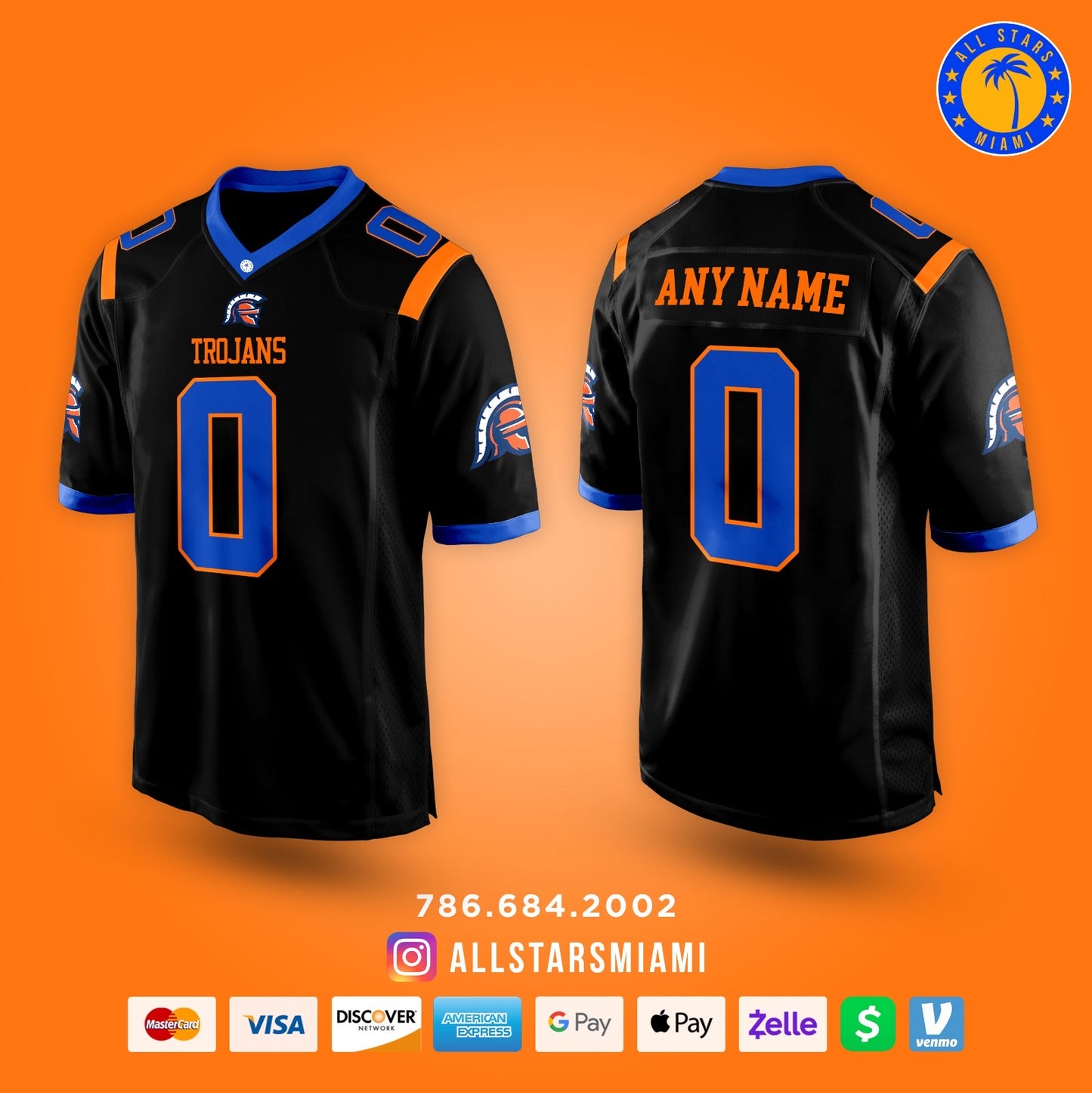 HIALEAH MIAMI LAKES TROJANS (HML) FOOTBALL JERSEYS