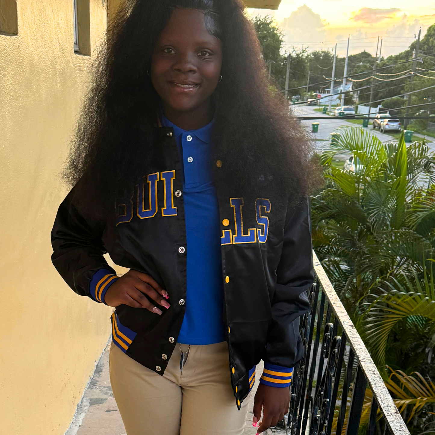 MIAMI NORTHWESTERN BULLS SATIN JACKET