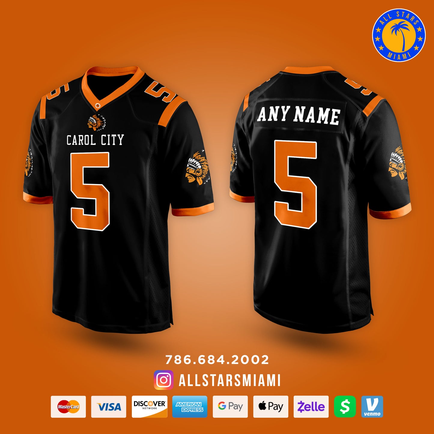 CAROL CITY CHIEFS FOOTBALL JERSEY