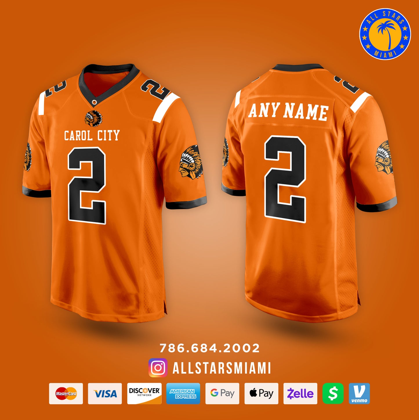 CAROL CITY CHIEFS FOOTBALL JERSEY