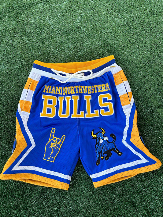 Blue MNW Bulls Shorts
