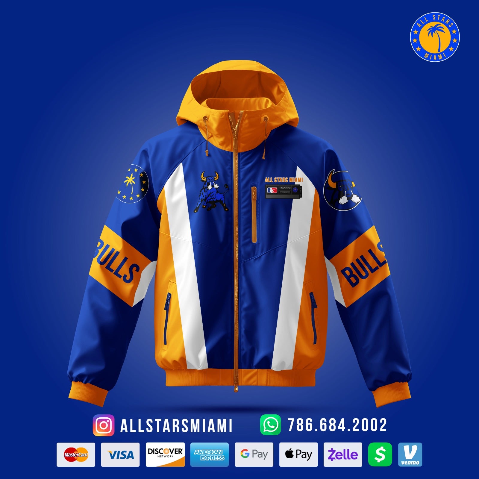MIAMI NORTHWESTERN BULLS WINDBREAKER JACKET (LIMITED EDITION