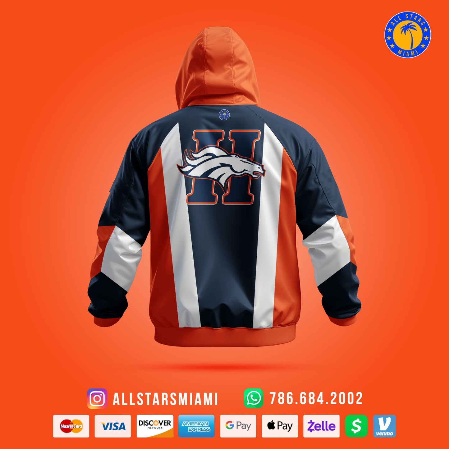 HOMESTEAD BRONCOS WINDBREAKER JACKET