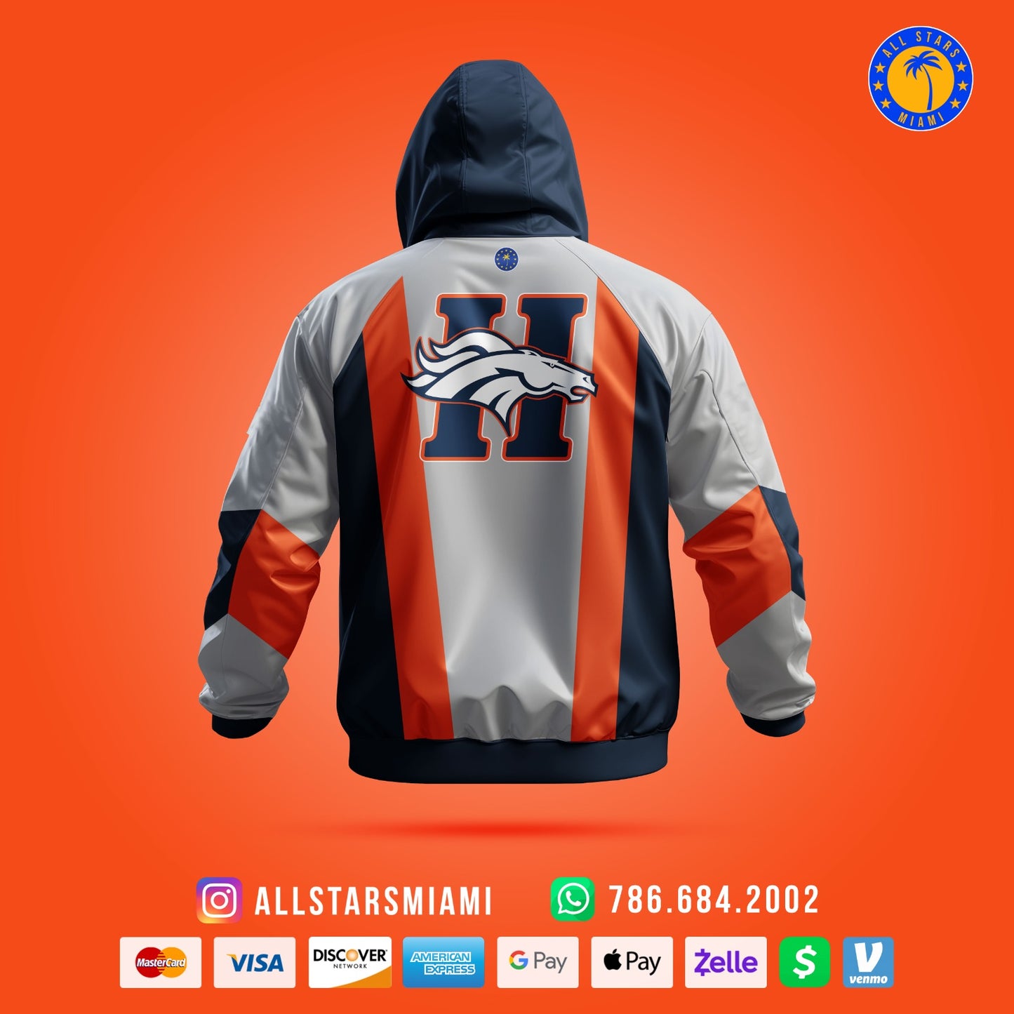 HOMESTEAD BRONCOS WINDBREAKER JACKET