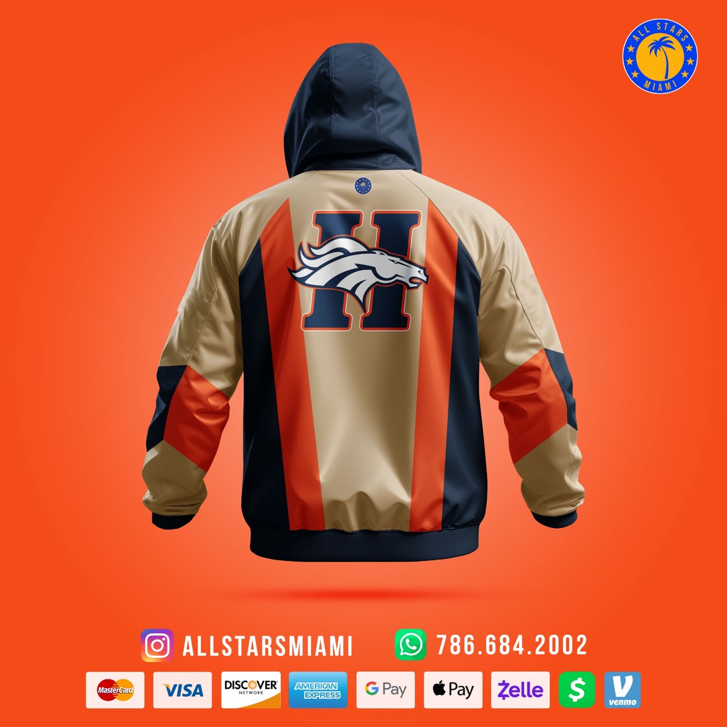 HOMESTEAD BRONCOS WINDBREAKER JACKET