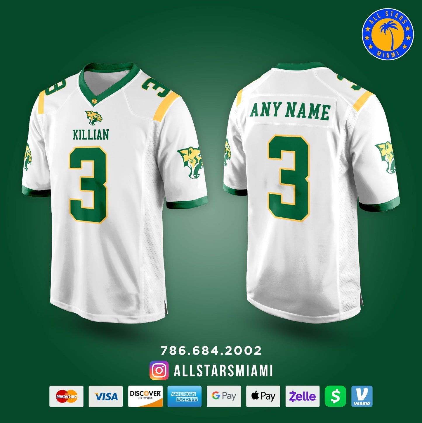 Killian Cougars Football Jerseys