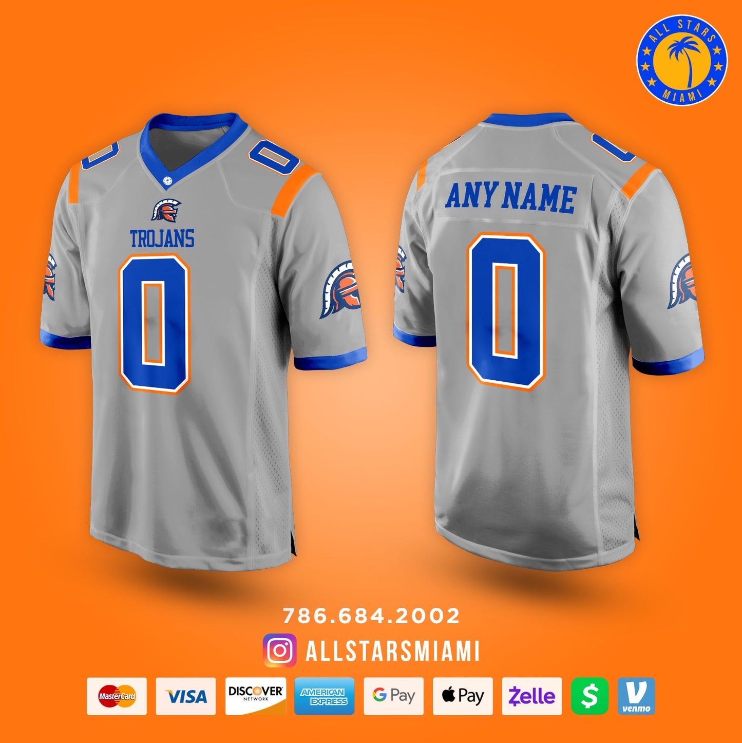 HIALEAH MIAMI LAKES TROJANS (HML) FOOTBALL JERSEYS