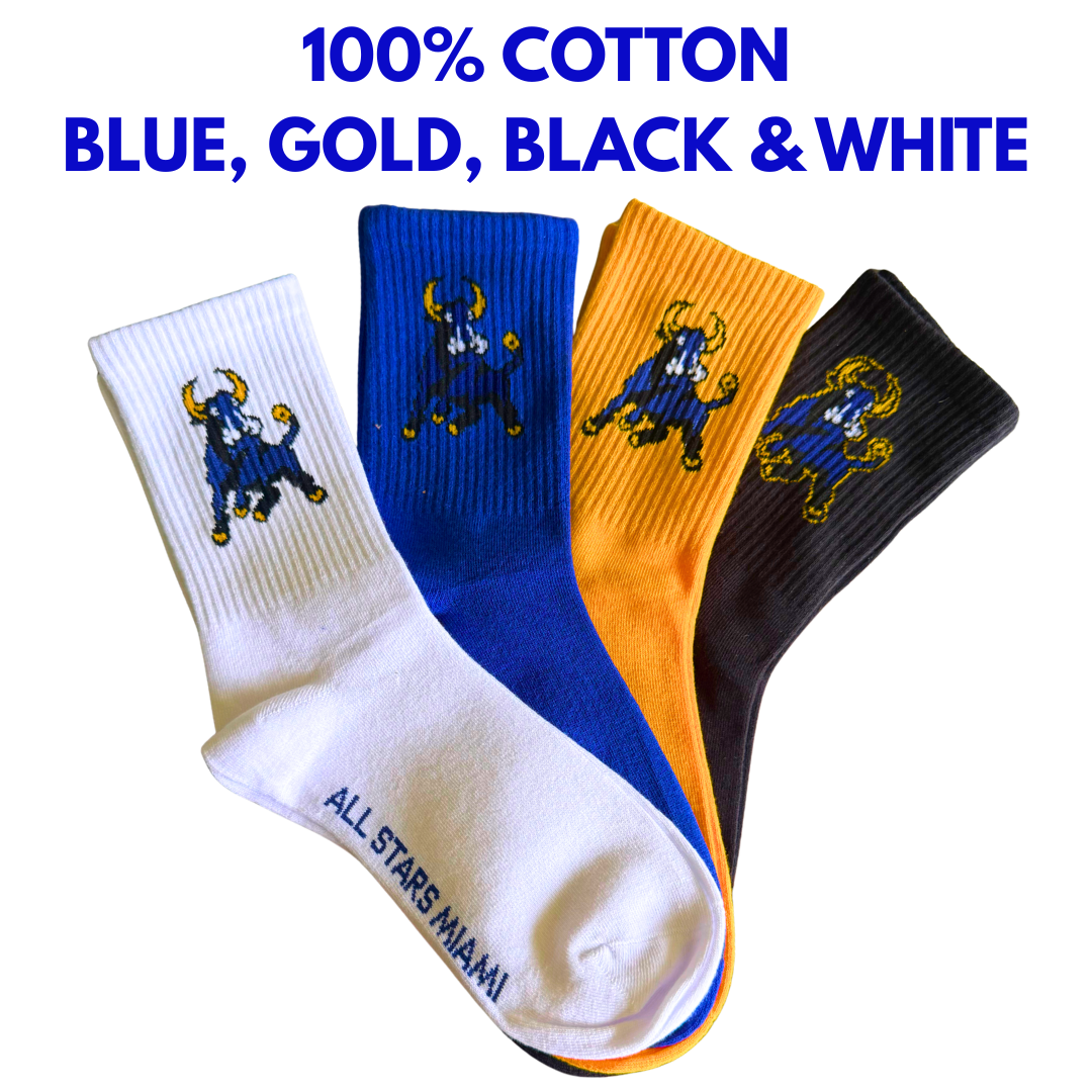 MIAMI NORTHWESTERN BULLS SOCKS (4 PACK)