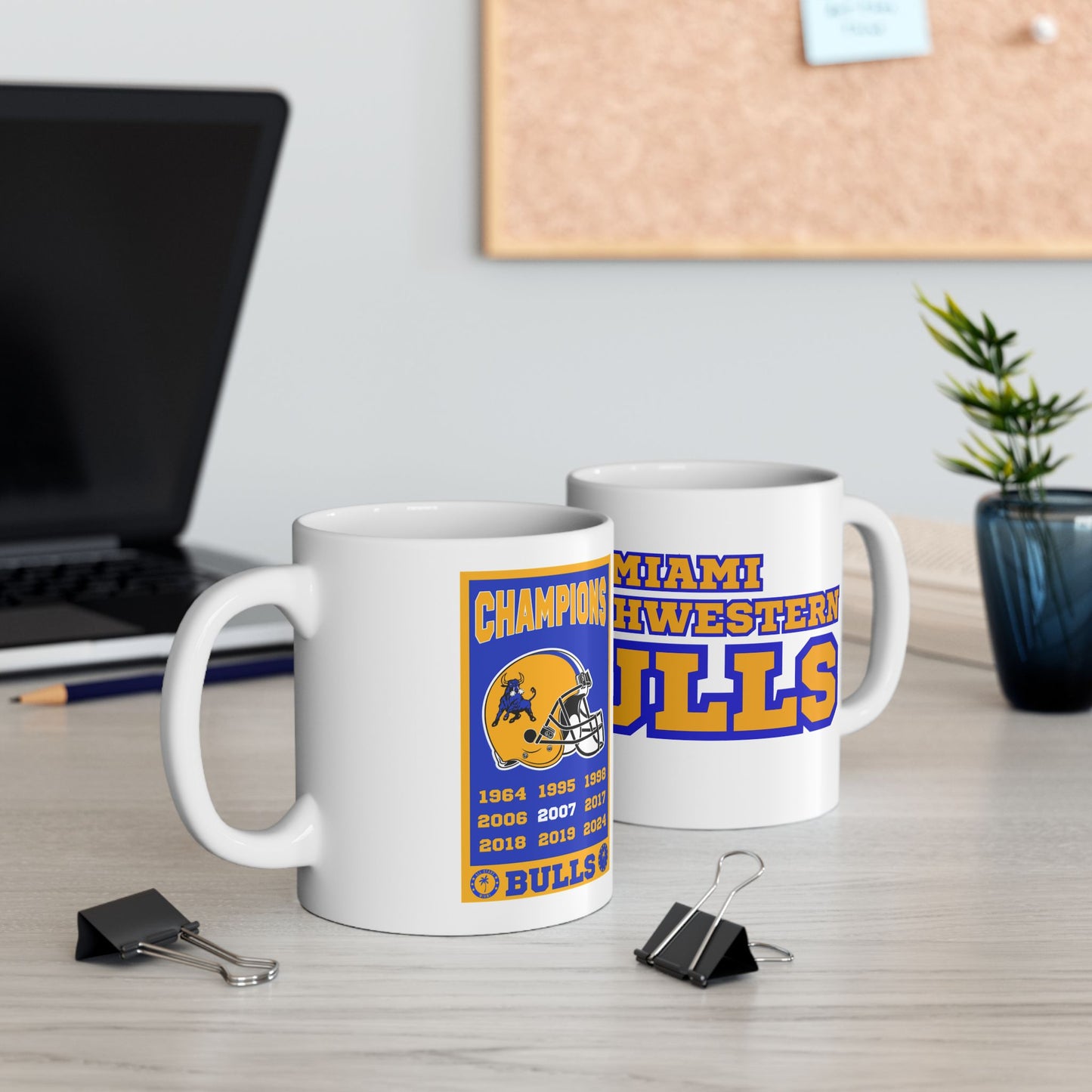 MIAMI NORTHWESTERN BULLS CHAMPIONSHIP MUG