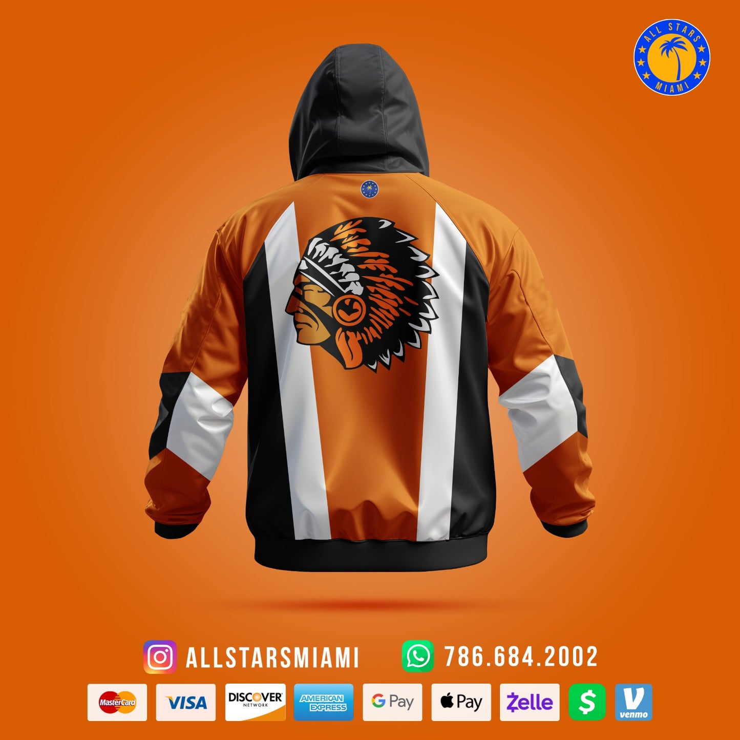 MIAMI CAROL CITY CHIEFS WINDBREAKER JACKET