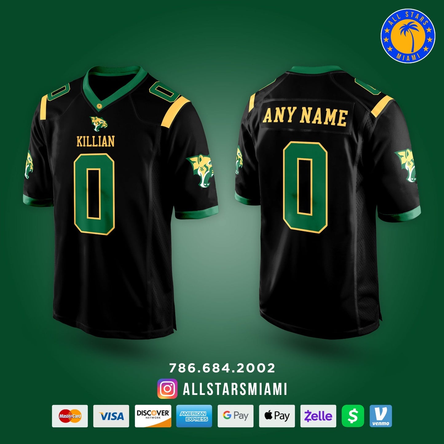 Killian Cougars Football Jerseys