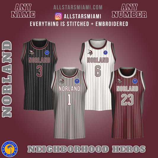 Miami Norland Vikings Basketball Championship Jerseys