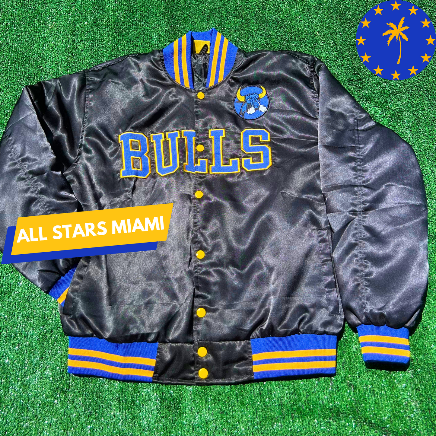 MIAMI NORTHWESTERN BULLS SATIN JACKET