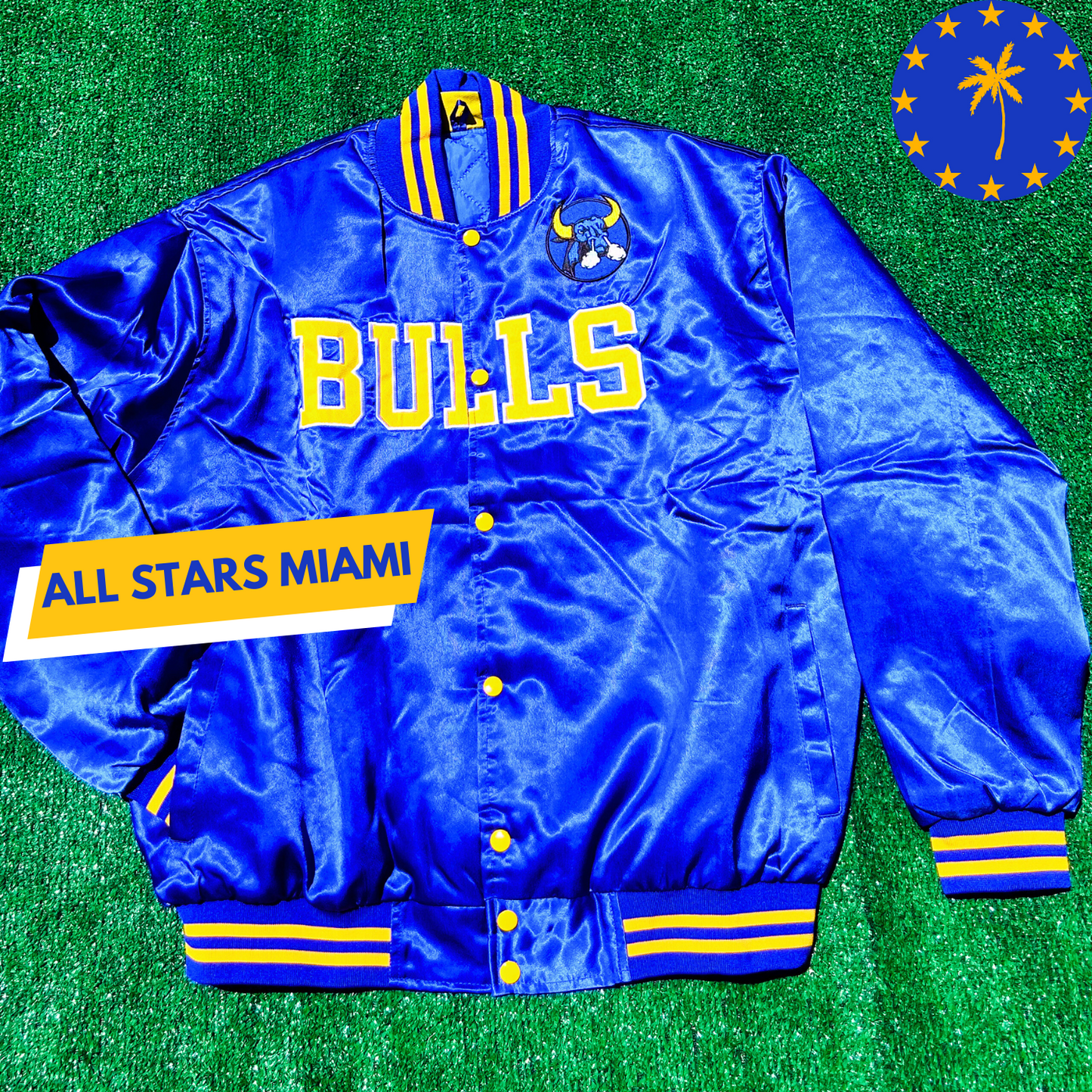 MIAMI NORTHWESTERN BULLS SATIN JACKET