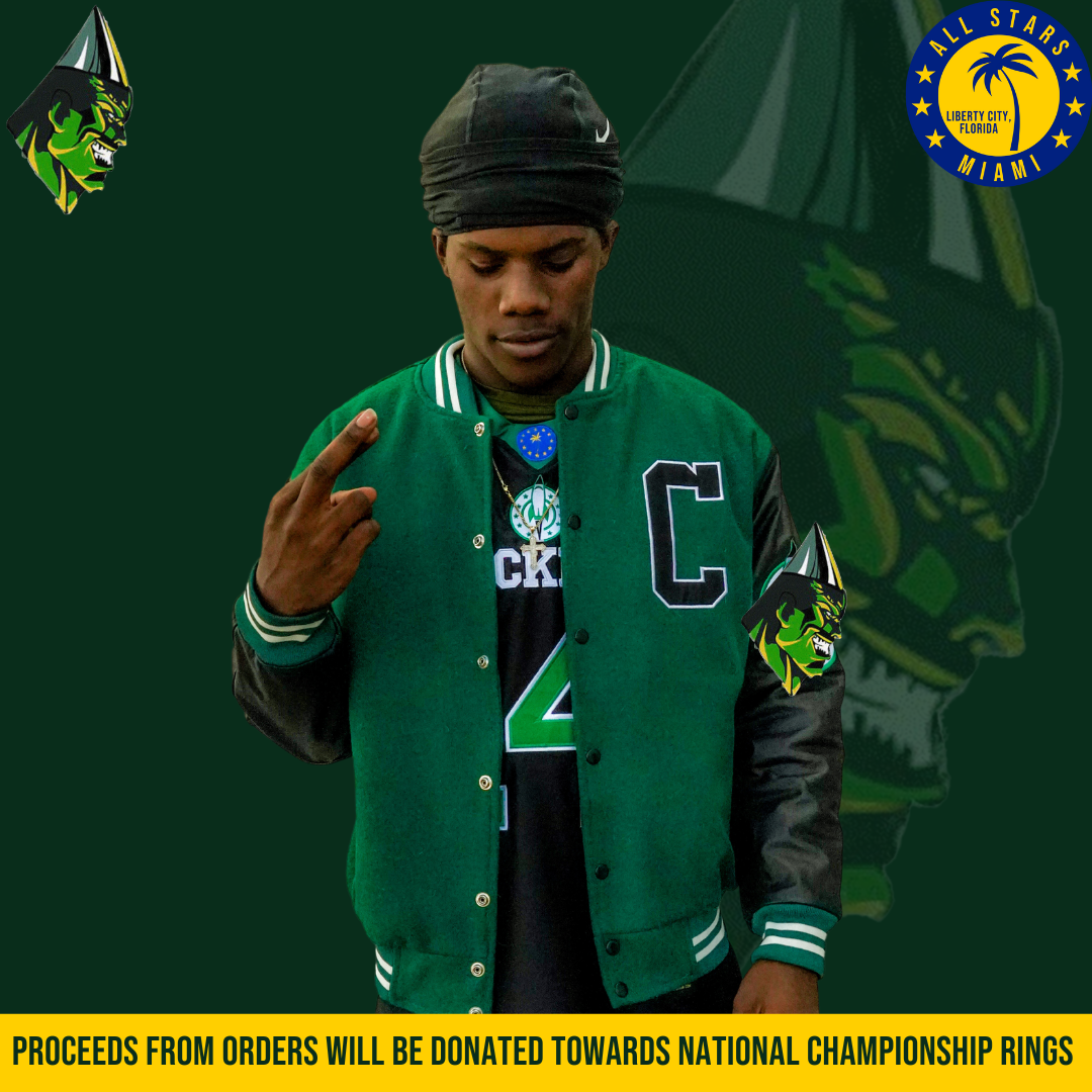 EXCLUSIVE NATIONAL CHAMPIONSHIP MIAMI CENTRAL ROCKETS LETTERMAN JACKET ...