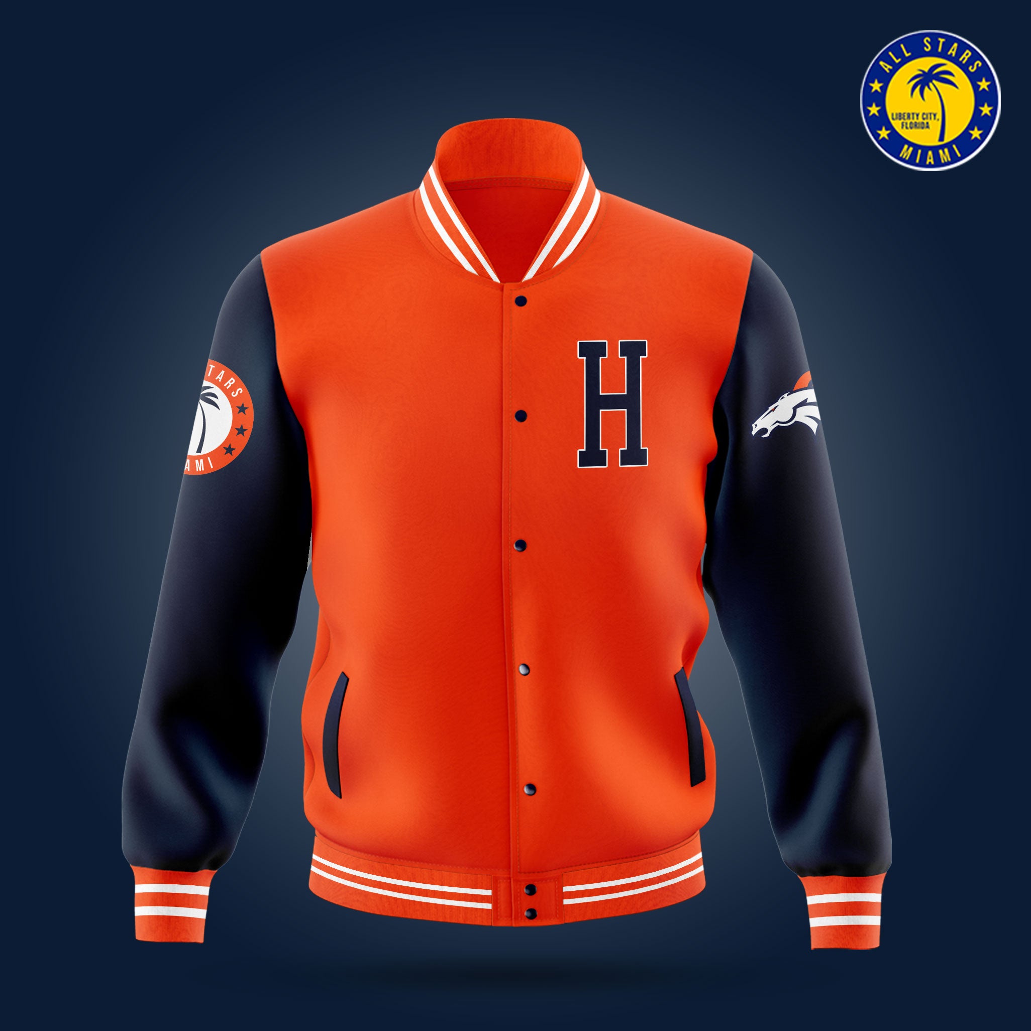 HOMESTEAD BRONCOS VARSITY LETTERMAN JACKET – AllStarsMiami