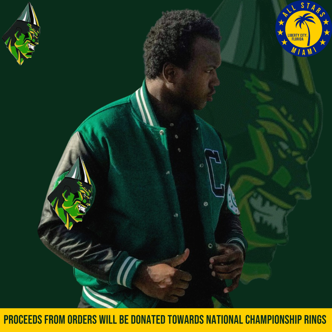 EXCLUSIVE NATIONAL CHAMPIONSHIP MIAMI CENTRAL ROCKETS LETTERMAN JACKET ...