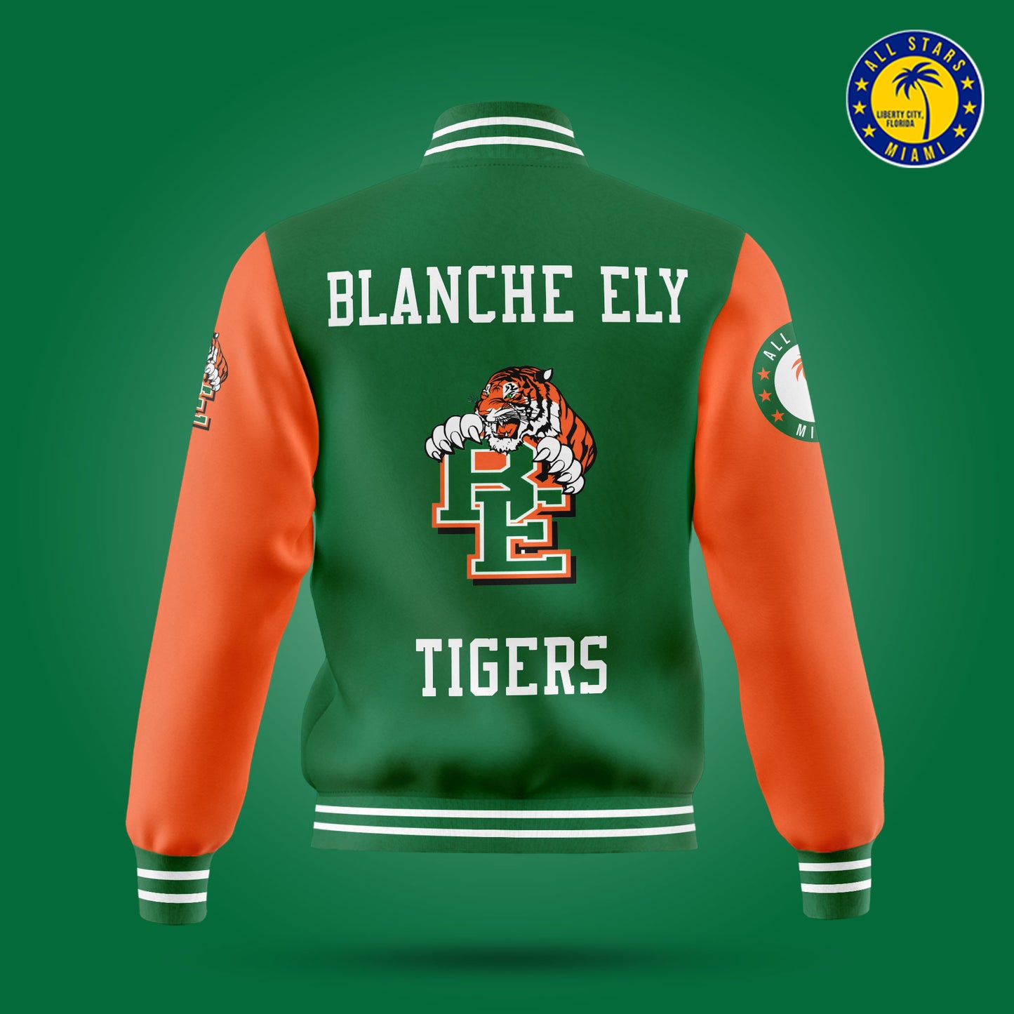 BLANCHE ELY VARSITY LETTERMAN JACKET