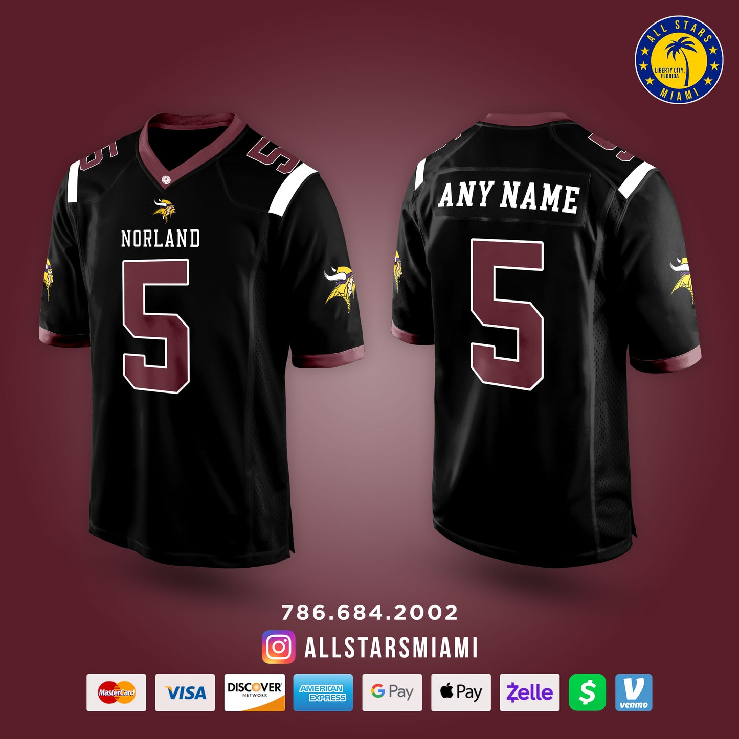 Norland Vikings Football Jerseys